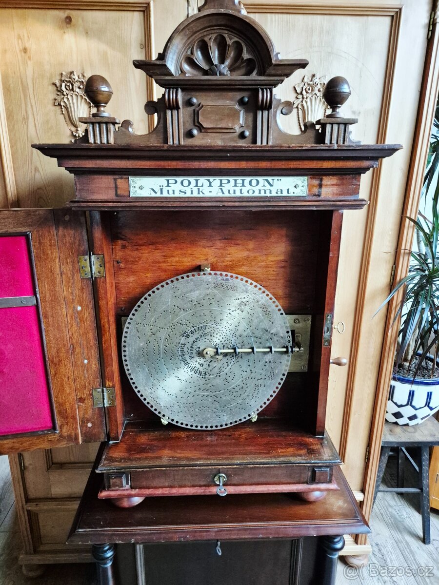 Starožitný Polyphon Musikwerke Leipzig, Německo, 1896 - 15