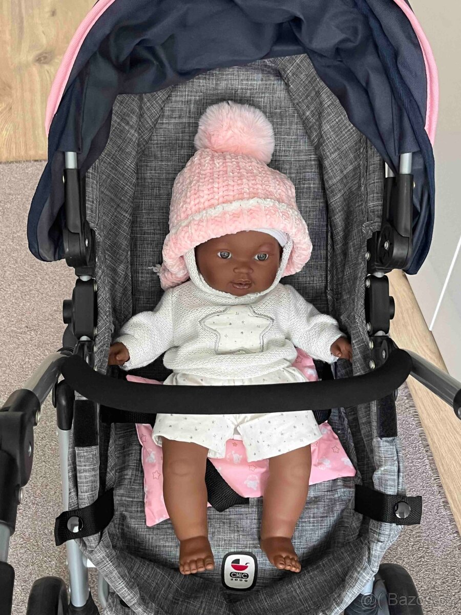 Kočárek na panenku zn. Chic - téměř nový - 15