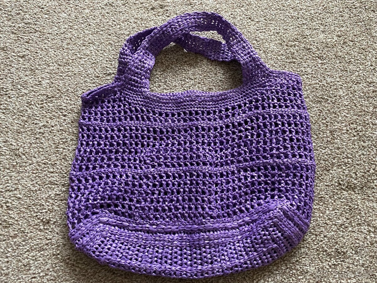 Nové lýkové tašky na knoflíky - červená, fialová - 15