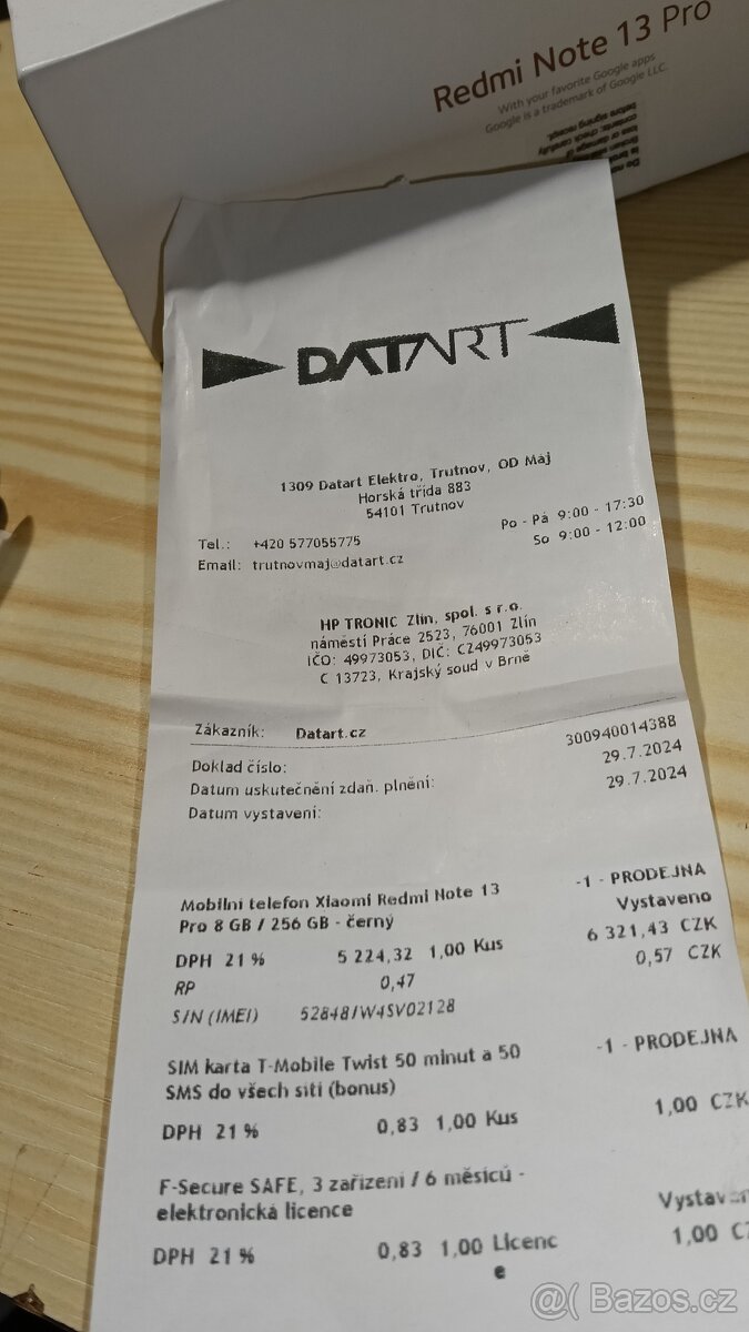 Prodám nefunkční mobil Redmi Note 13 Pro - 15