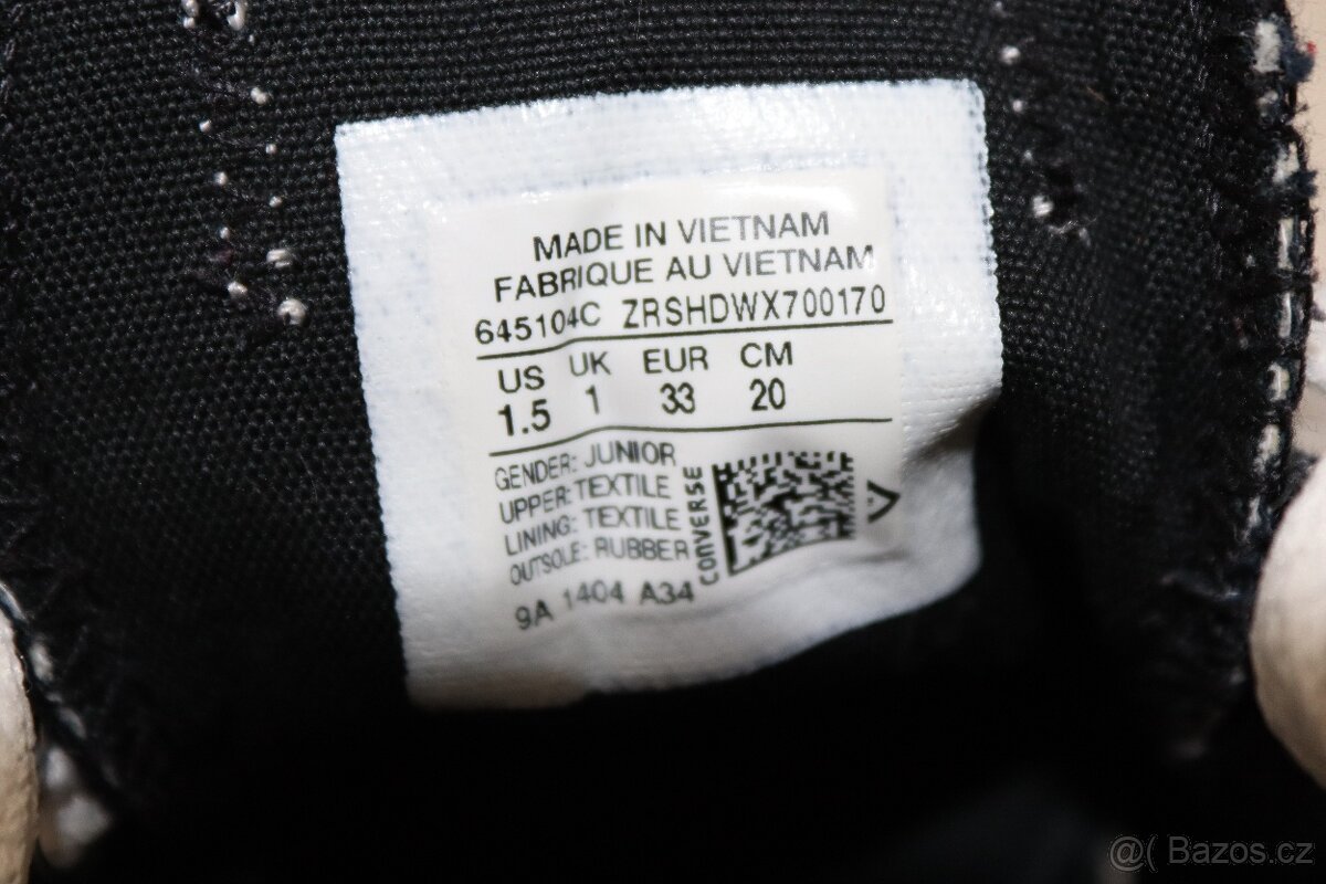 Dětské tenisky boty CONVERSE vel. 33 - 15