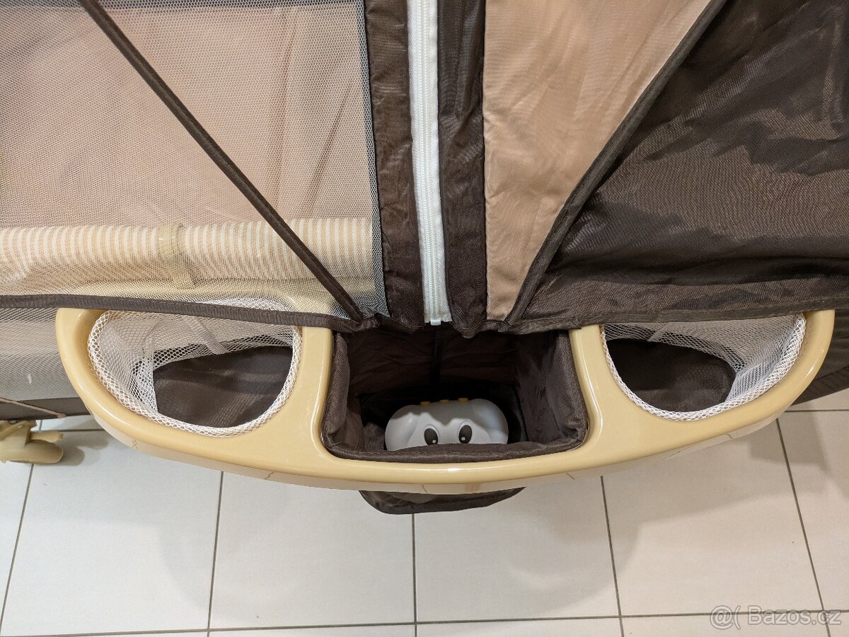 Cestovná postýlka Lionelo Sven Plus (hnědá) - 15