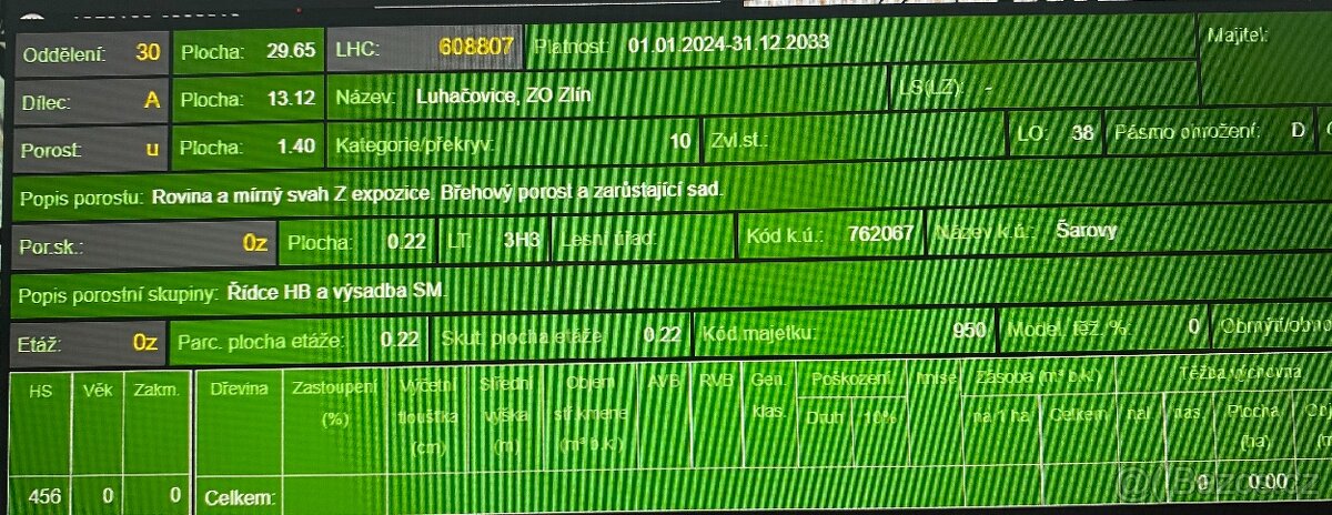 Lesní pozemek Šarovy - 15