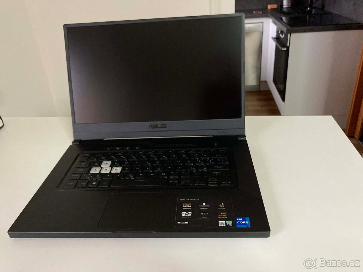 Herní notebook ASUS TUF F15, i7 RTX 3060 6GB, 16 GB RAM - 15