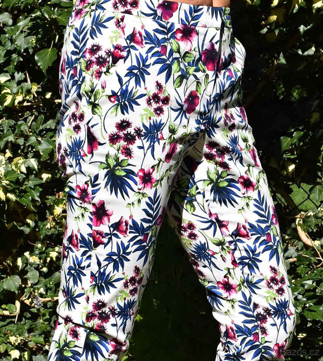 Letní kalhoty culottes Vendi a F&F vel. M(40) - 15