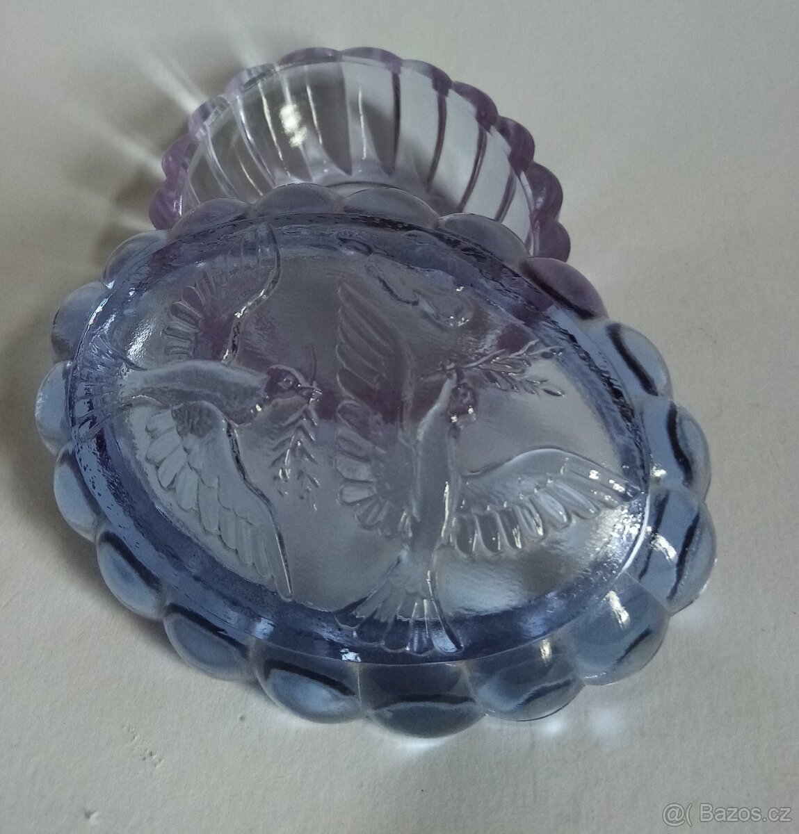 Retro skleněná dóza - 15