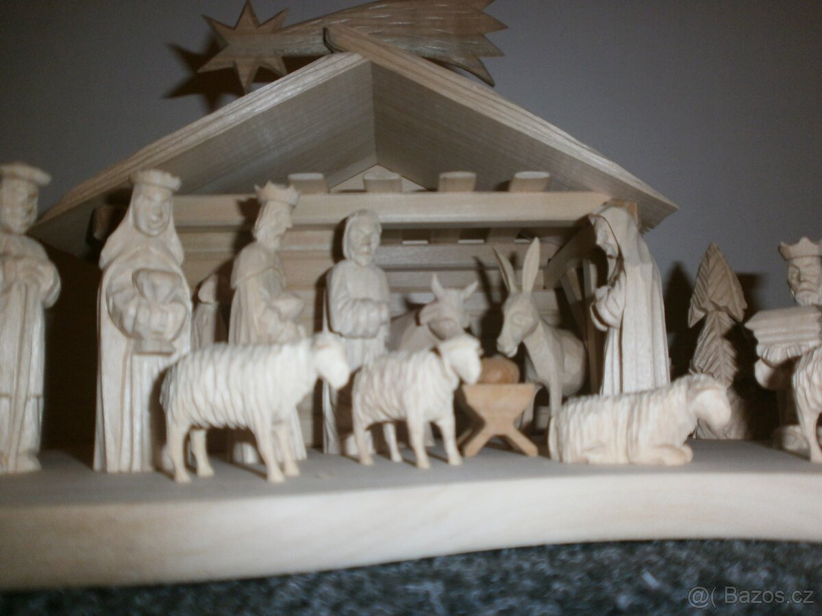 betlém z lipového a smrkového dřeva 14a4 - 15