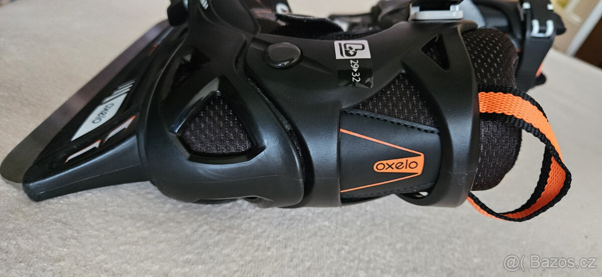 Chlapecké lední brusle Oxelo černo-oranžové, 29-32 - 15