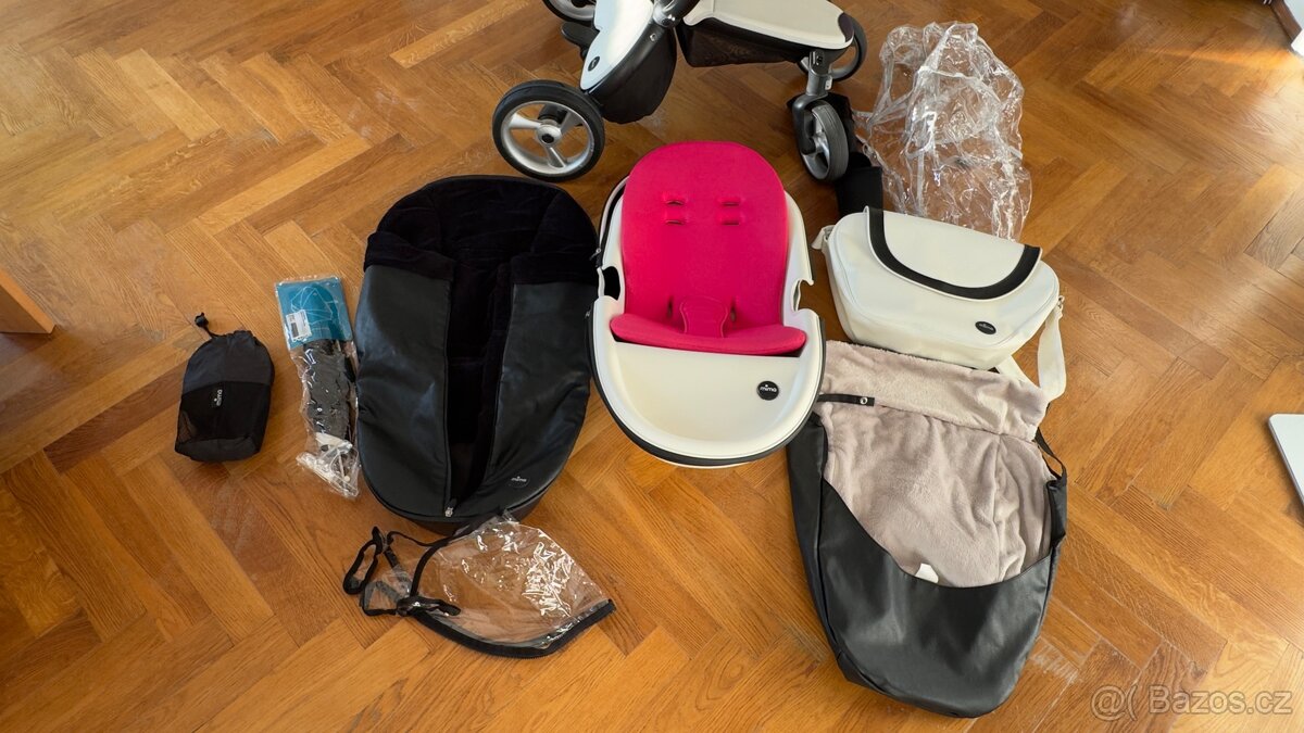 Luxusní designový kočárek Mima Xari 3G s kompletní výbavou - 15