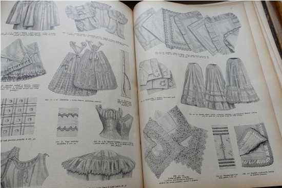 Nové Pařížské módy, svázaný ročník 1898, starý módní časopis - 15