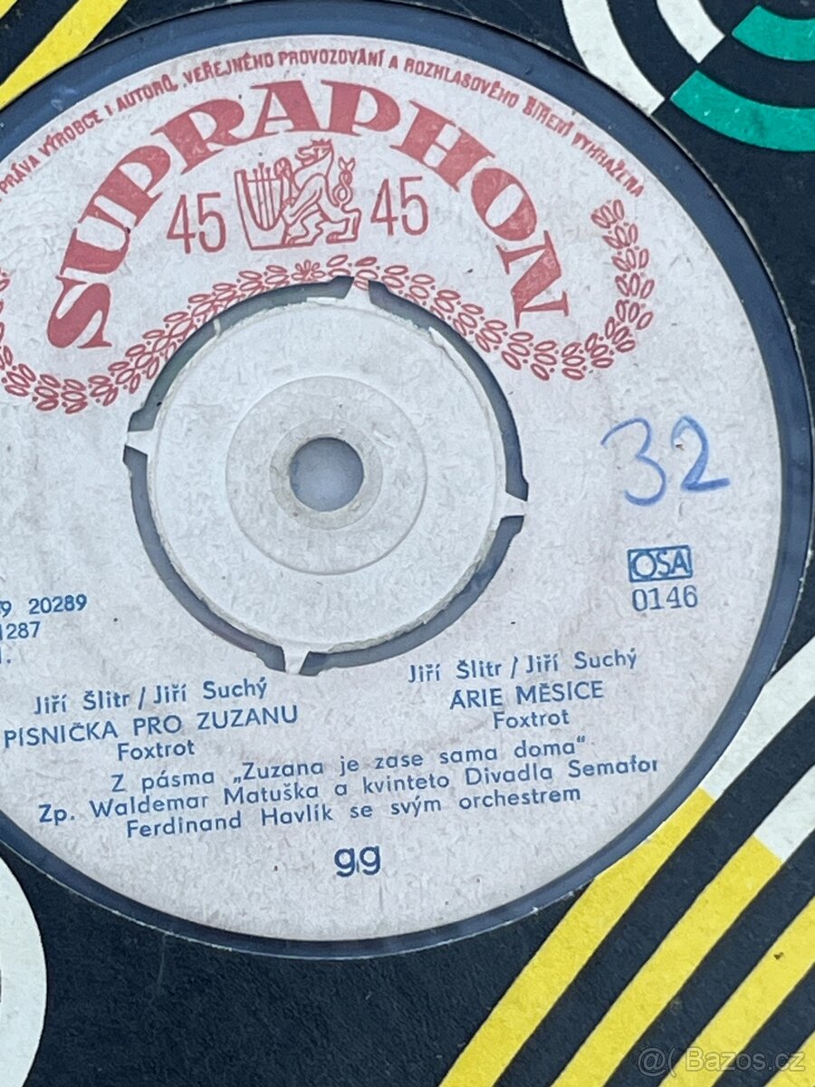 63 ks starších gramodesek – Supraphon – komplet - 15