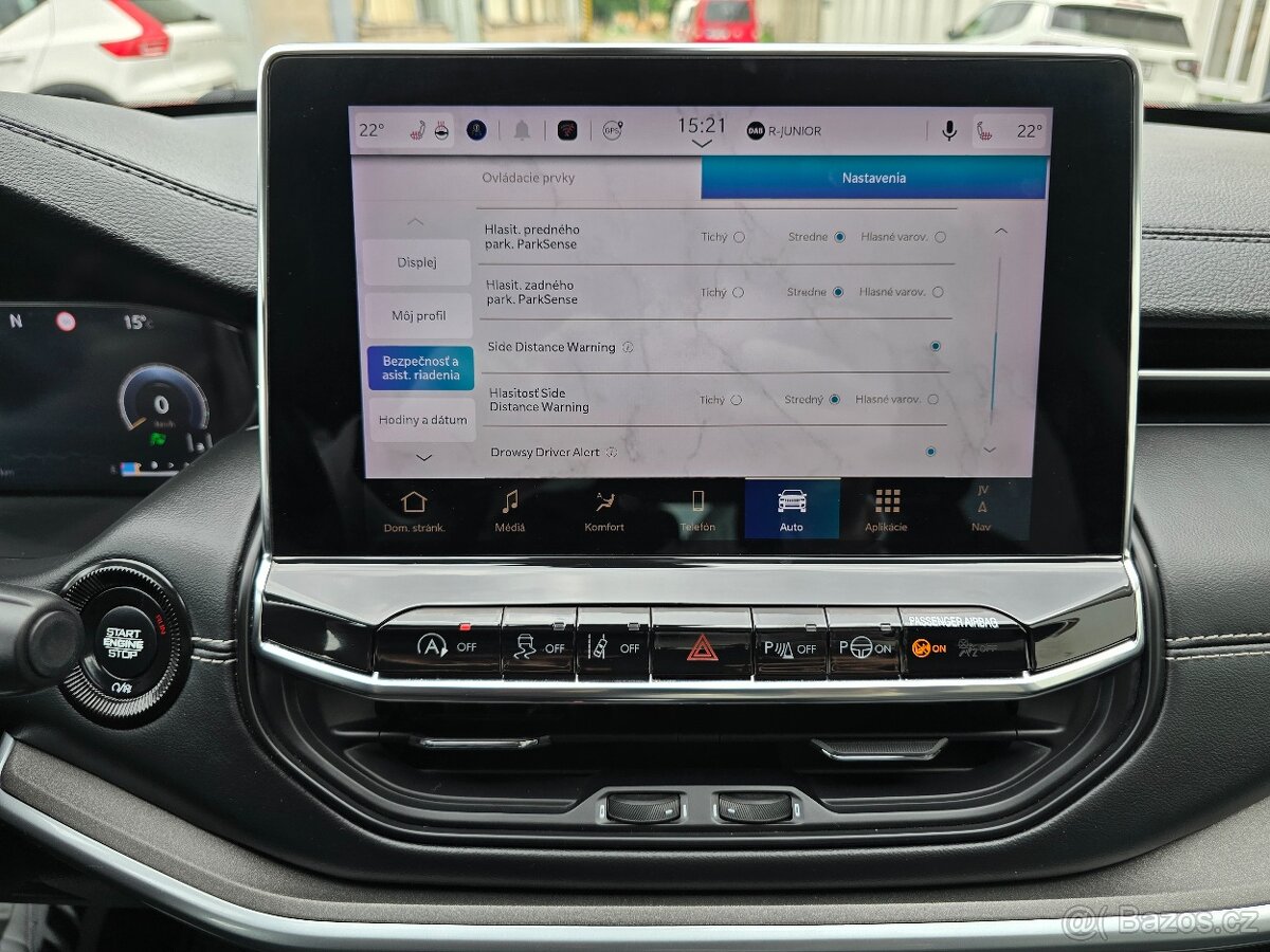 JEEP COMPASS 1,3 110kW LIMITED 2022 KAMERA NAVI KŮŽE ČR -DPH - 15