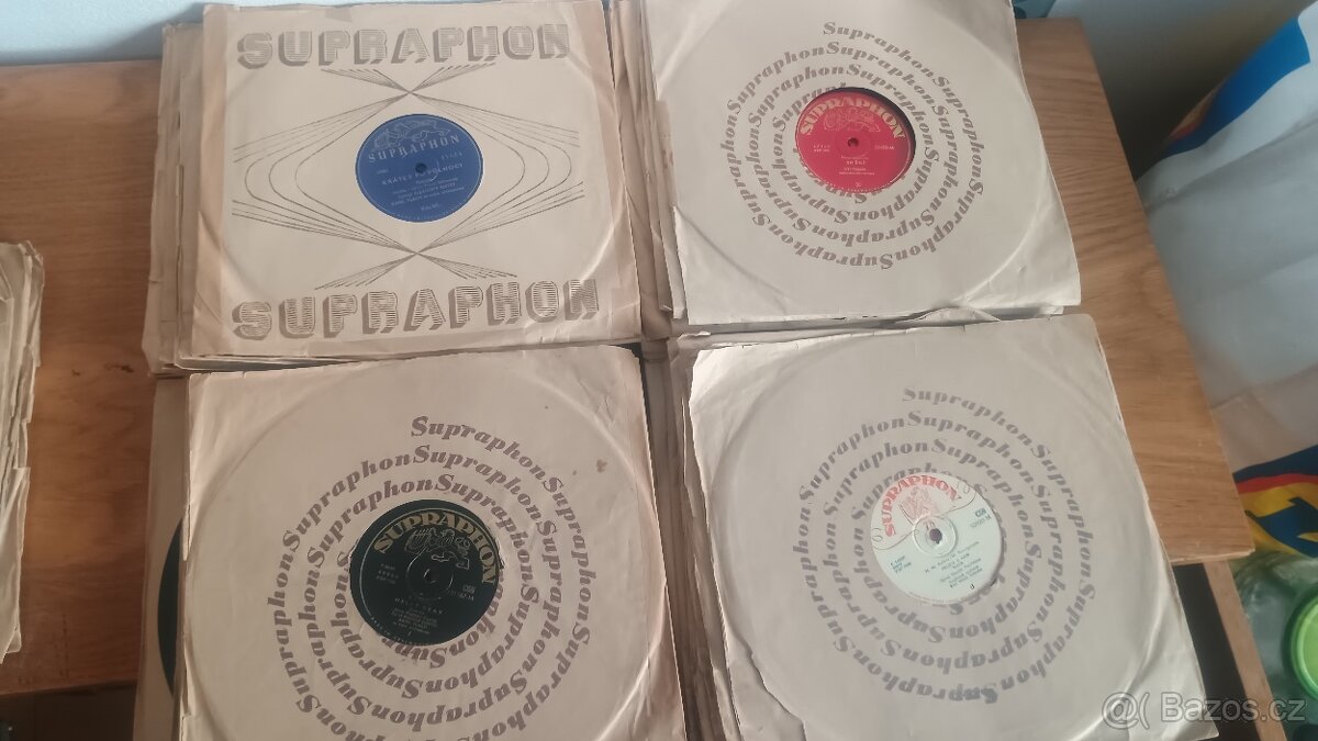 Šelakové gramofonové desky cca 500ks - 15