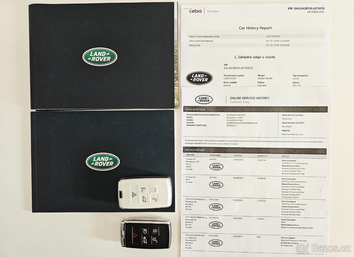 Predám LR Range Rover P400e Plug-in Hybrid AB 42600km - 15