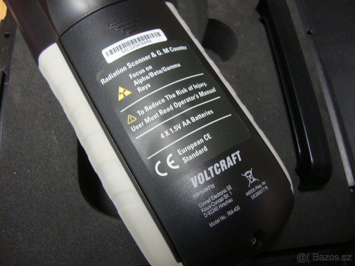 VOLTCRAFT RM-400 GEIGERŮV ČÍTAČ PRO KONTROLU RADIOAKTIVITY - 15