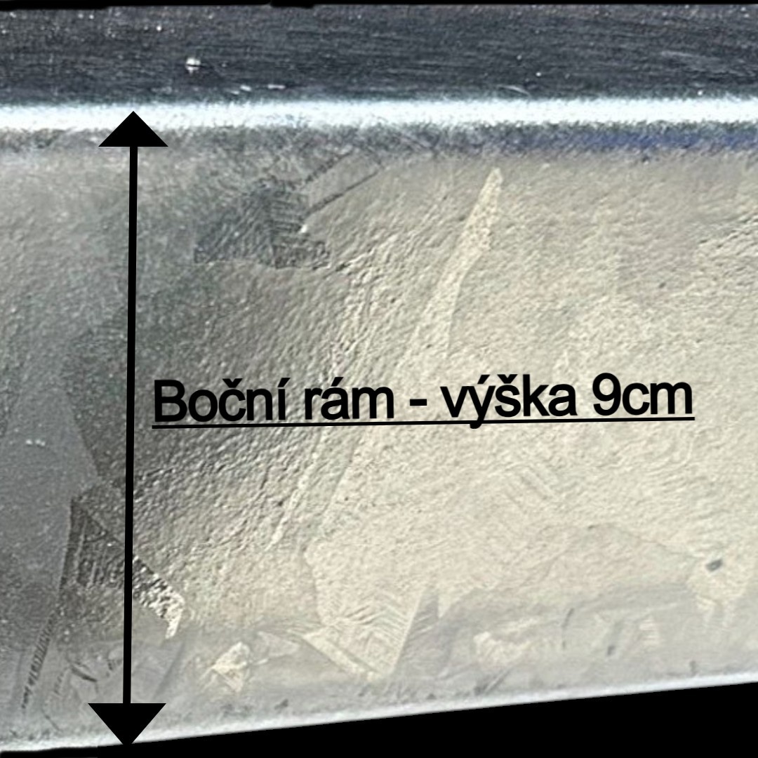 Český přívěsný vozík 750kg vysoká plachta, 2,65mx1,30mx1,45m - 15