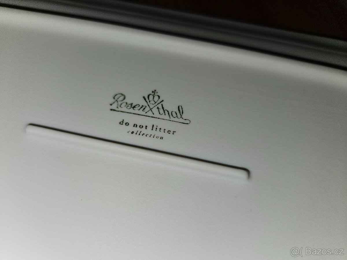 2 vázy a 1 miska Rosenthal Do Not Litter - NOVÉ - 15