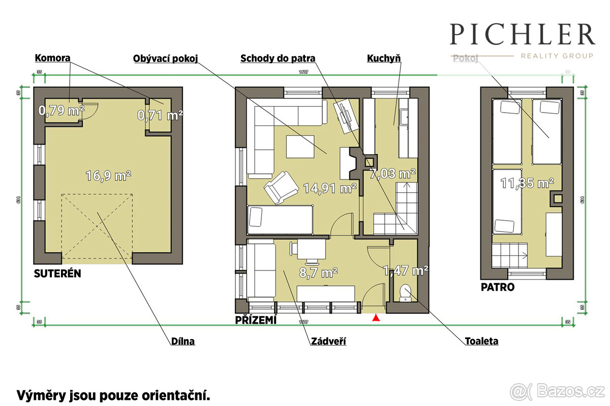 Prodej chaty 62 m², pozemek 267 m² - 15
