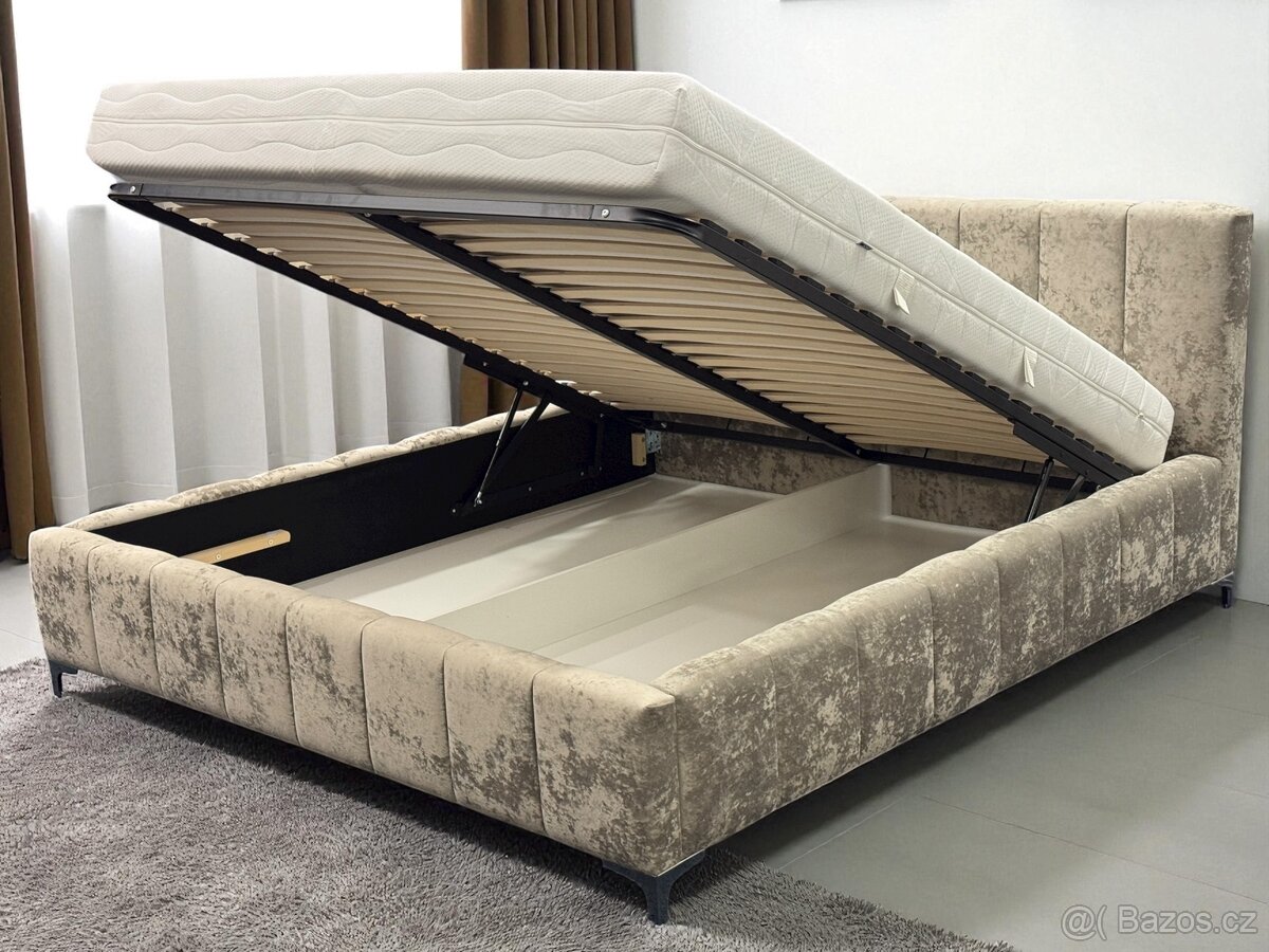 Manželská postel 180/200 a 160/200 úplně nové . - 15