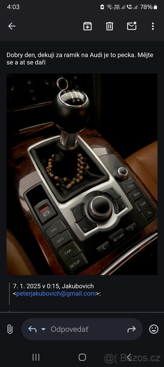 RAMIK NA STREDOVY PANEL AUDI Q7 A6 C6 - 15