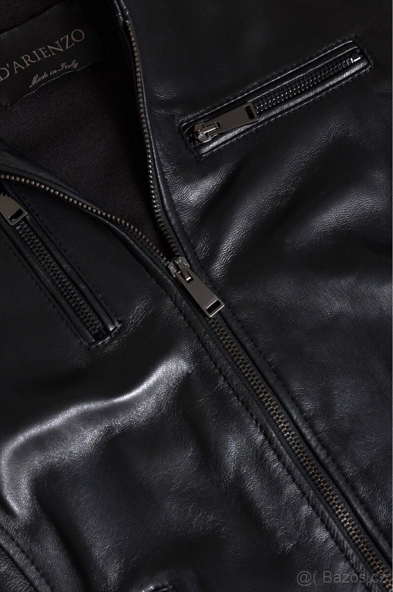 Černa kožená bunda D’arienzo - 15