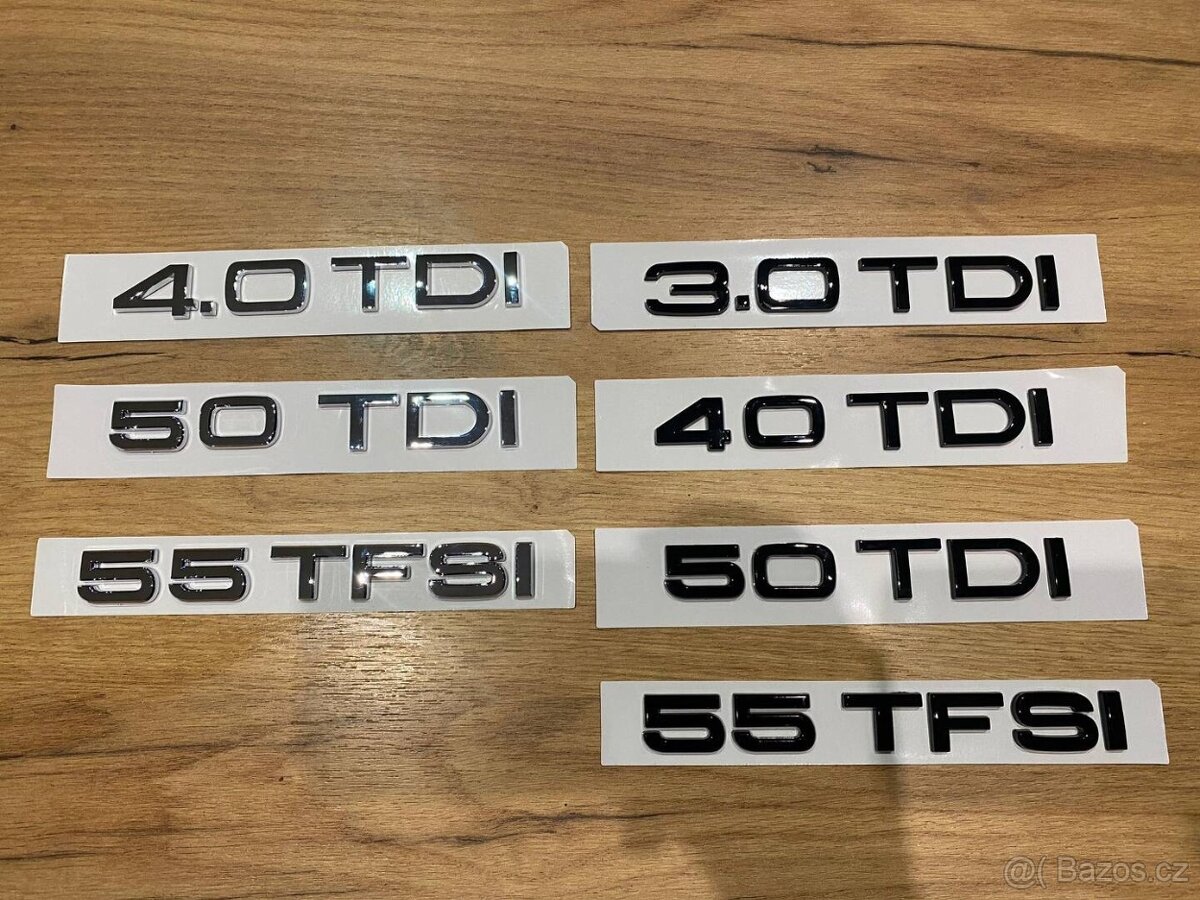 AUDI chromove znaky loga AUDI kruhy - 15