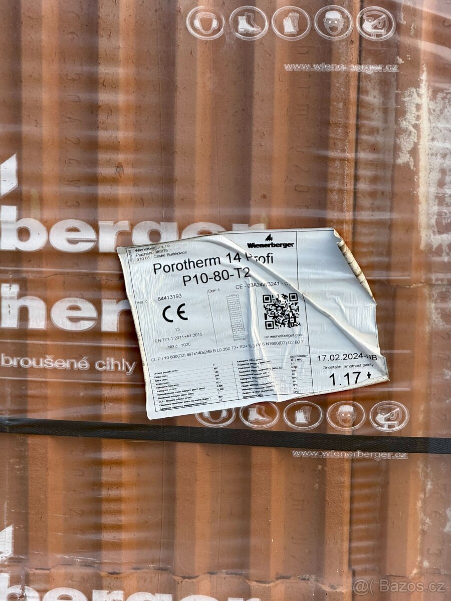 Porotherm 14 / 24 / 30 / 38 Profi + překlady – nové, dohoda - 15