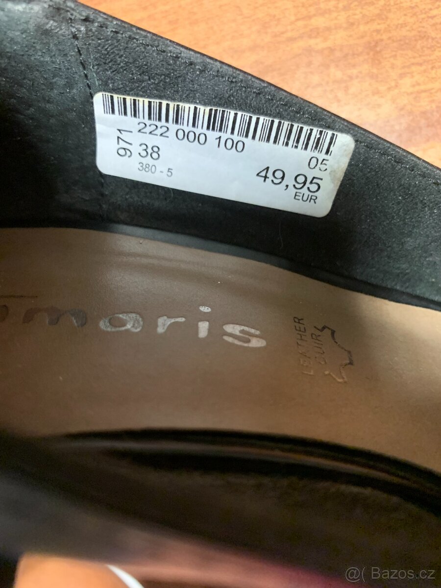 černé kožené lodičky zn. Tamaris - vel. 38 - 15