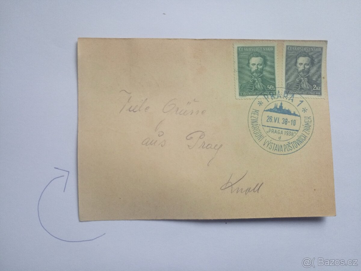 Staré poštovní známky psaní dopis Liberec Reichenberg 2 - 15