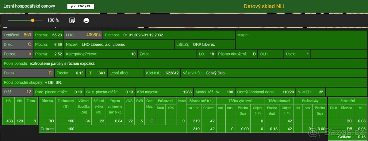Prodám pozemky v katastrálním území Český Dub - 15