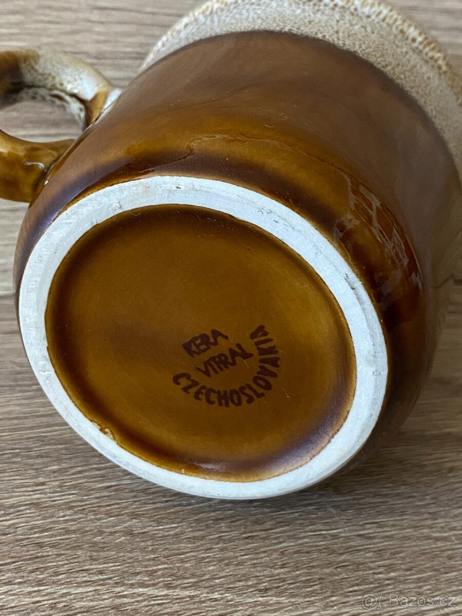 hren keramický hrnek hrneček sada hnědé hrnky - 15