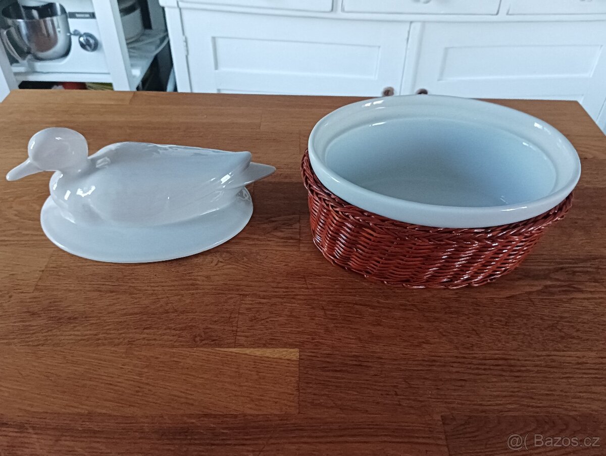 PORCELÁNOVÁ ZAPÉKACÍ TERINA KAČENKA FRANCIE - 15