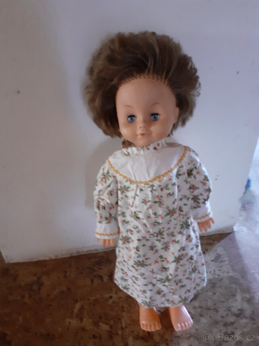 Retro panenka mrkacka, chodicka ,miminko, hračky - 15