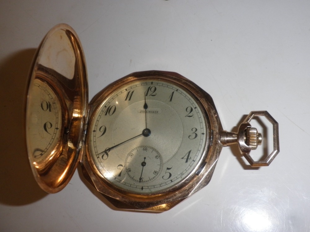 Prodám za cenu zlata CELOZLATÉ 14K kapesní hodinky - 15