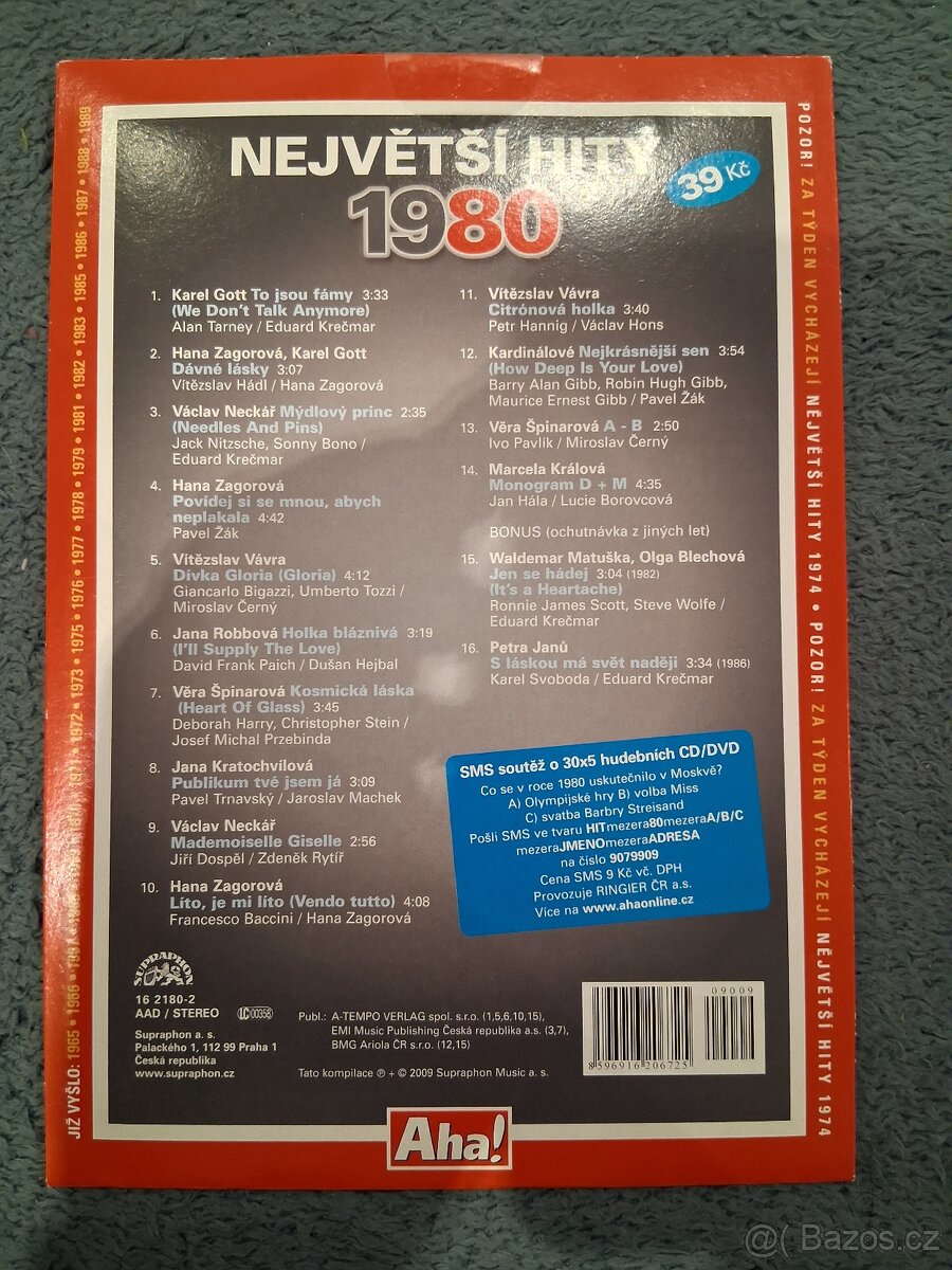 CD originál - Největší hity /cena sada/. - 15