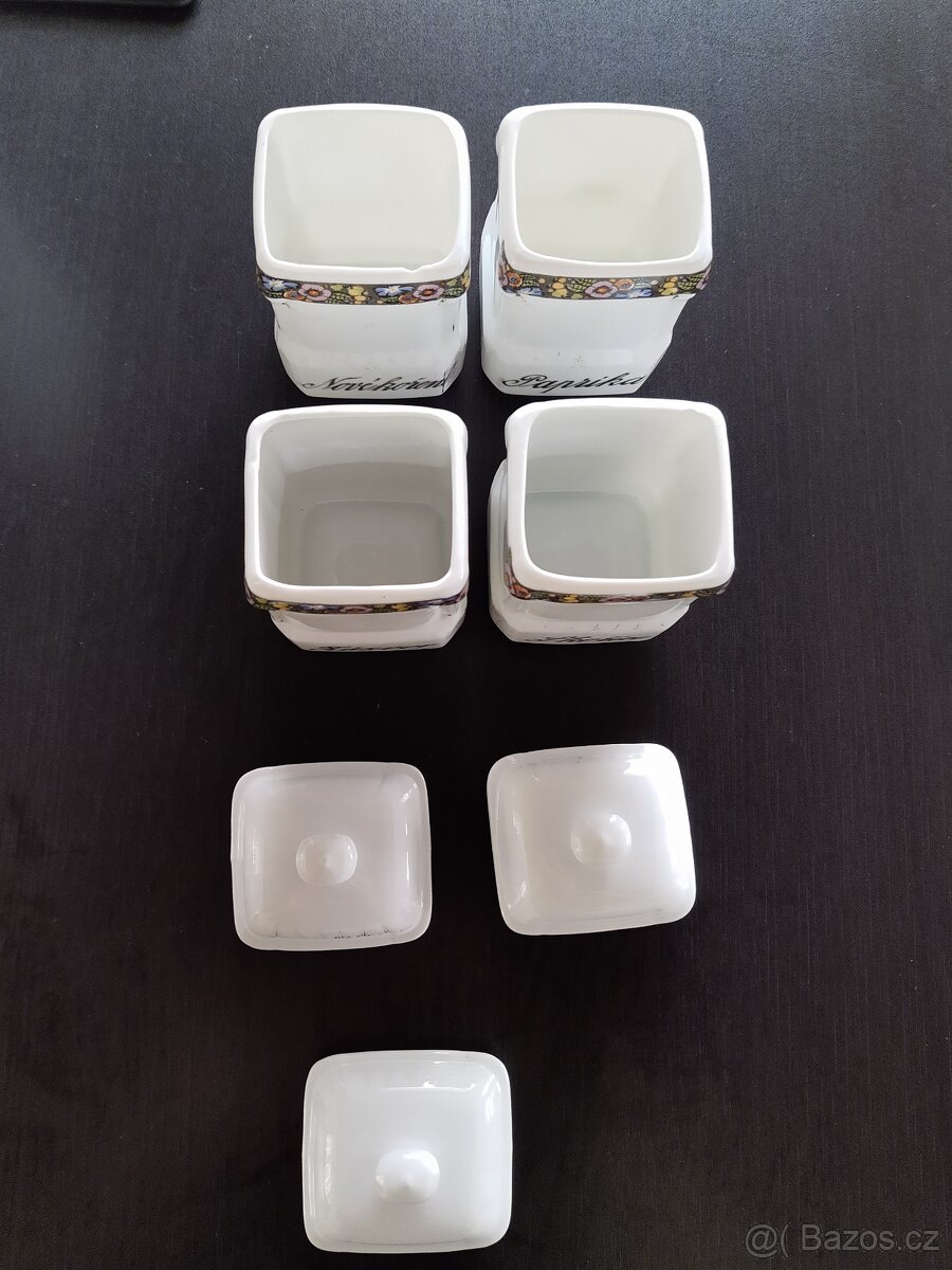 Porcelánové kořenky Victoria China Czechoslovakia - 15