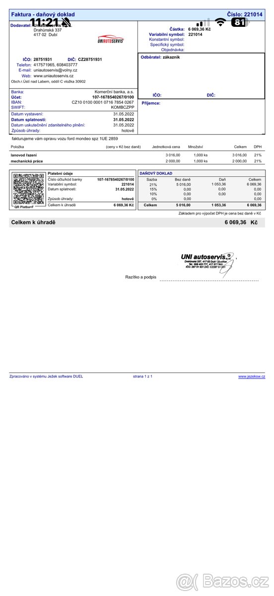 FORD MONDEO MK4 2.2 TDCI 129kw - 15
