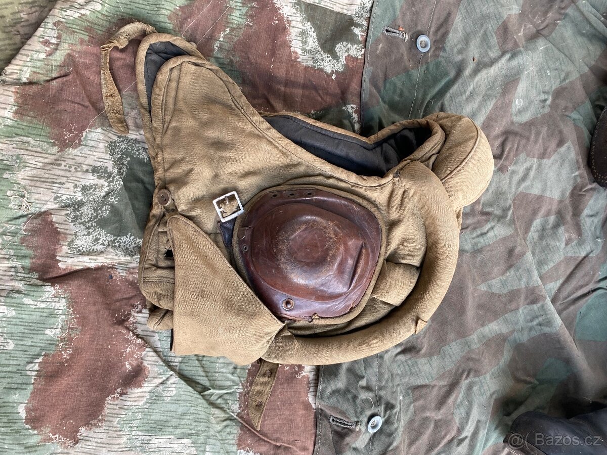 Německá helma,ww2,batoh,celta,maska,brýle,opasek - 15