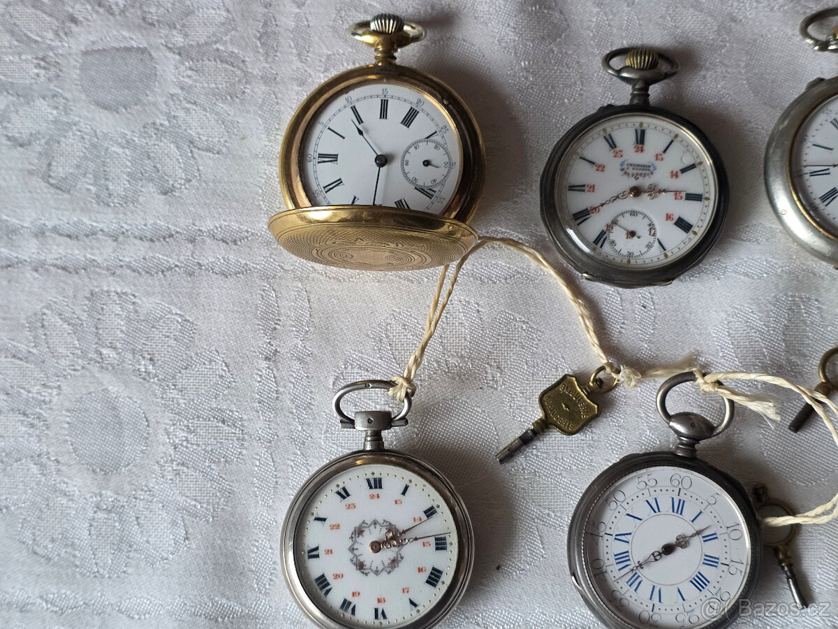 Staré kapesní hodinky. - 15