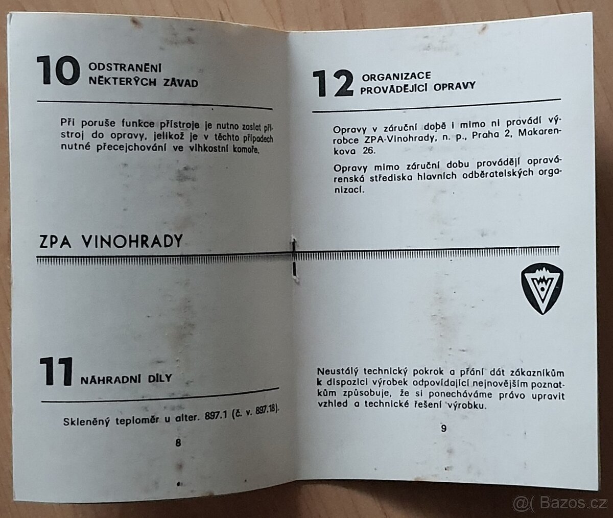 Vlasový hygrometr - analogový vlhkoměr historický - 15