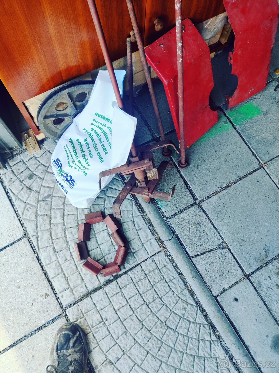 Bubnová sekačka,motor 4takt 5,5hp a rotavátor sestava - 15