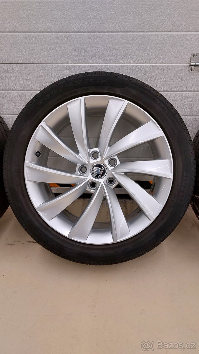 Alu kola 5x112 r18 Pegasus originál Škoda Superb III Faceli - 15