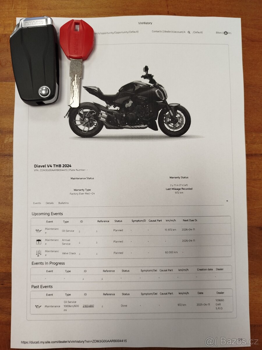 Ducati Diavel V4, 1. MAJITEL, ČR, TOVÁRNÍ ZÁRUKA, -DPH - 15