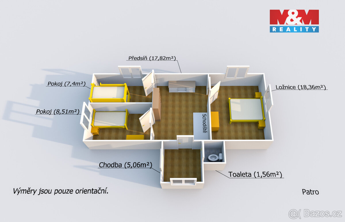 Prodej chalupy 4+1,102 m2, Křečov u Manětína - 15