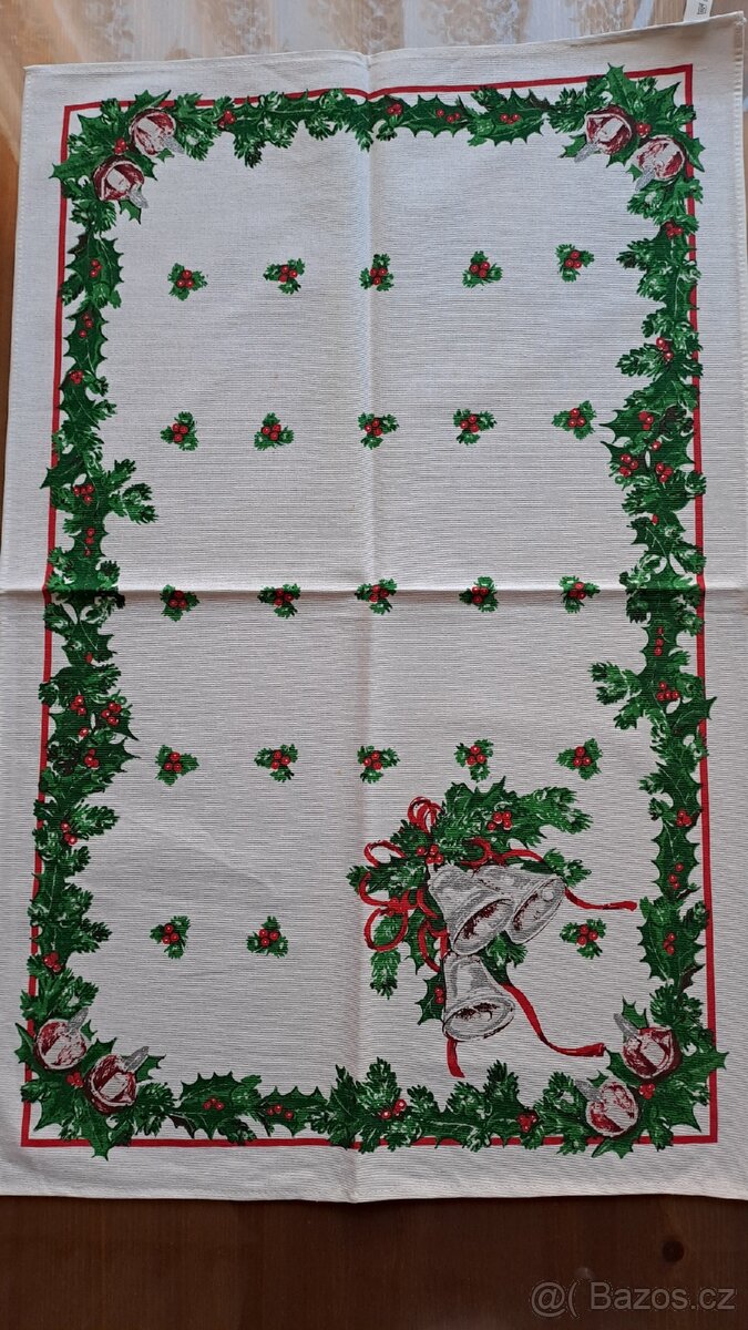 Retro ubrusy, lněné ubrousky, vánoční utěrky... - 15
