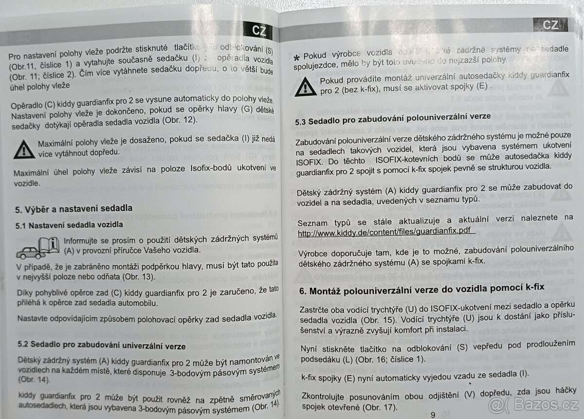Autosedačky pro dvojčata Kiddy Guardianfix Pro 2 - 15