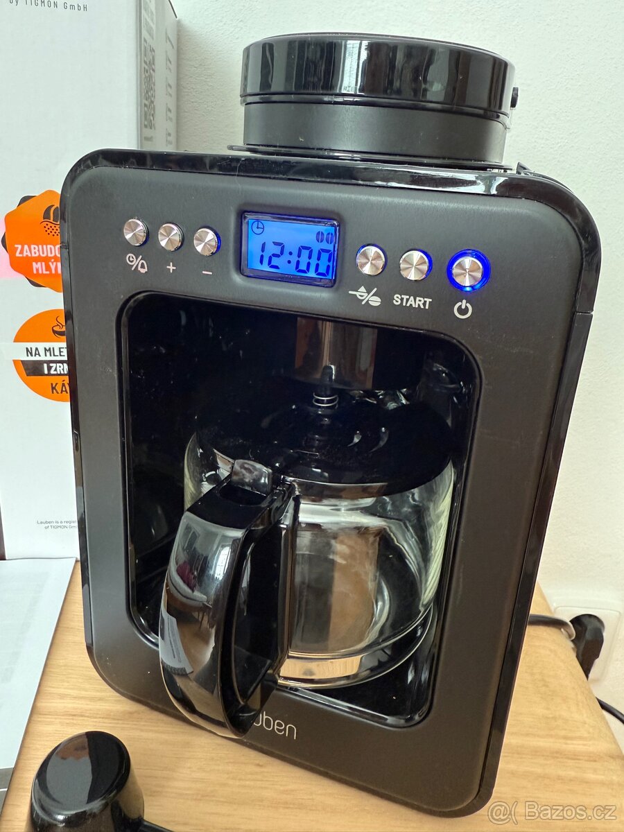 Lauben nový kávovar s mlýnkem 600BB černý - 15