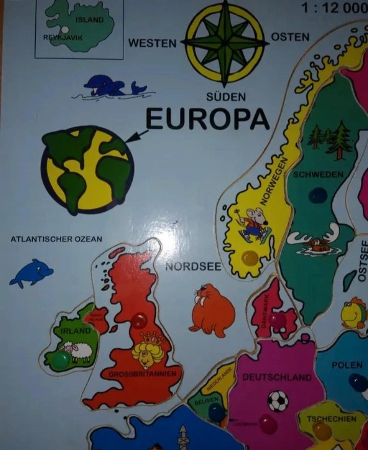 Puzzle dřevěné Evropa - 15