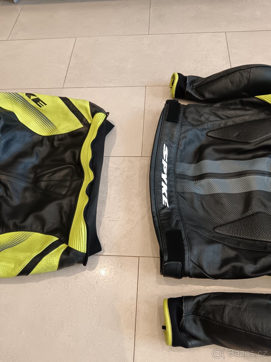 Spyke Estoril Sport-Pánská kožená moto kombinéza, dvoudílná - 15