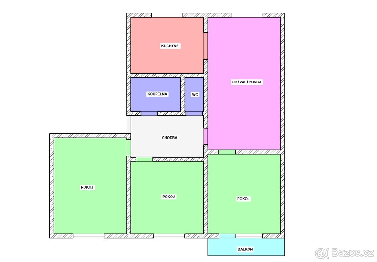 Prodej bytu 4+1 po kompletní rekonstrukci v Trutnově (Sněžen - 15